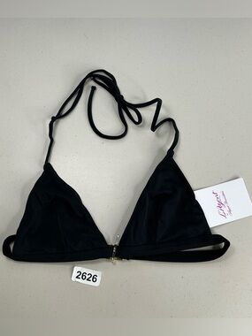 L'Agent by Agent Provocateur Tayler Black Bathing Suit Bikini Top  Small
